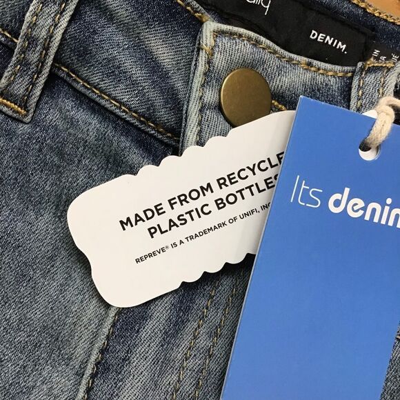 It’s denim Long tall Sally NWT 6 blue vintage wash eco responsible skinny low - Picture 8 of 15